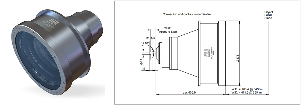 大型f-theta镜 用于高功率激光器的新型远心 f-theta 镜头